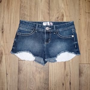 No Boundries Exposed Pocket Jean Shorts